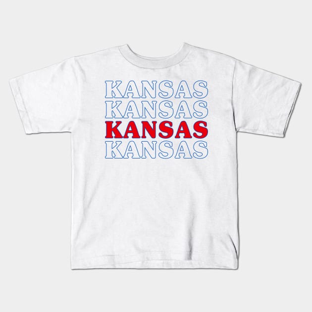 University of Kansas Kids T-Shirt by sydneyurban